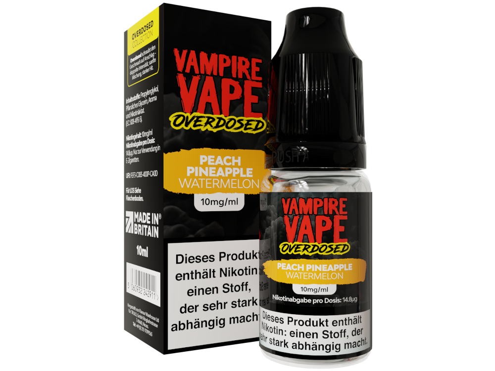 Vampire Vape Peach Pineapple Watermelon Overdosed Nikotinsalz Liquid